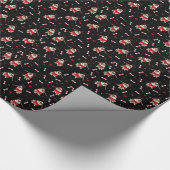 Pug Xmas Patroon Cadeaupapier (Hoek)