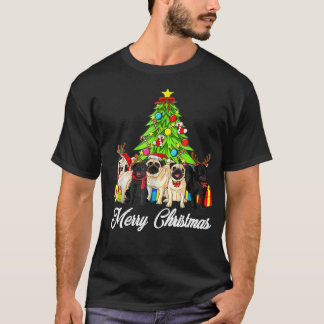 Pug Xmas Shirt Gift Merry Kerstmis