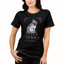 Pug-y-licious Pug Dog Mom Zwart