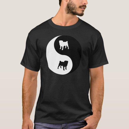 Pug Yin Yang T-shirt (Voorkant)