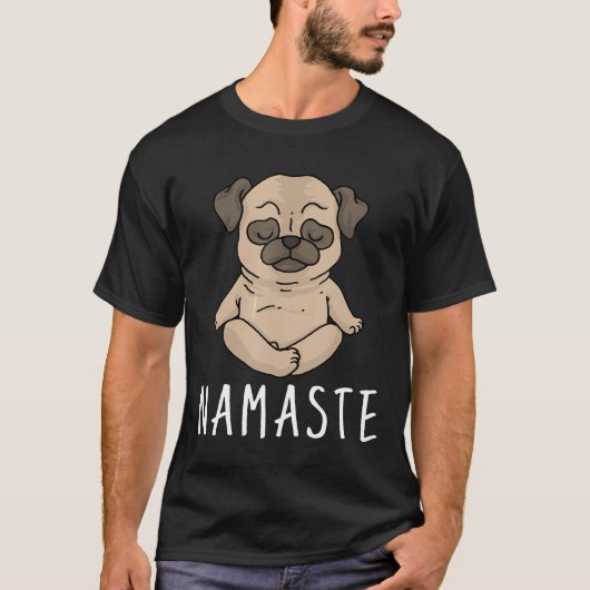 Pug Yoga T-shirt (Voorkant)
