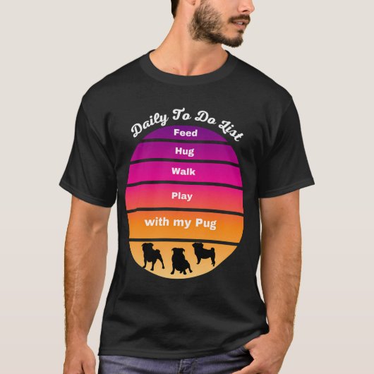 Pug Yoga van Liefde T-shirt (Voorkant)