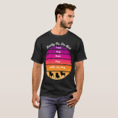 Pug Yoga van Liefde T-shirt (Voorkant volledig)