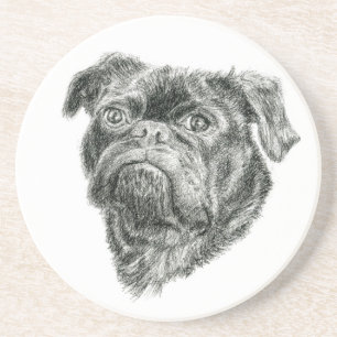 Pug Zandsteen Onderzetter