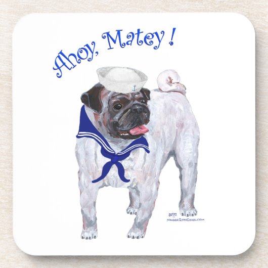 Pug Zeiler Bier Onderzetter (Voorkant)