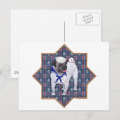 Pug Zeiler Briefkaart (Voorkant / Achterkant)
