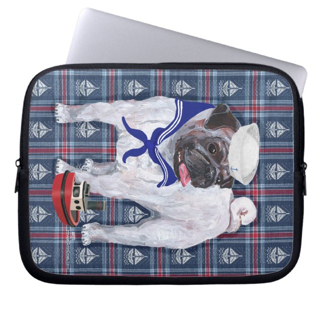 Pug Zeiler Laptop Sleeve (Voorkant)