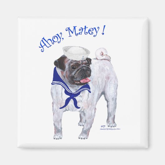 Pug Zeiler Magneet (Voorkant)