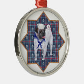 Pug Zeiler Metalen Ornament (Rechts)