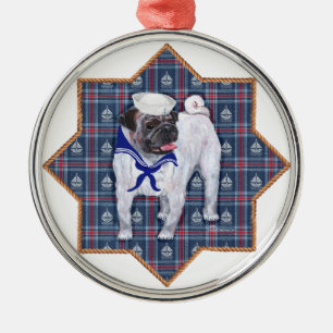 Pug Zeiler Metalen Ornament