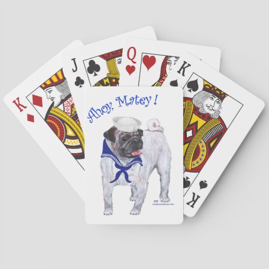 Pug Zeiler Pokerkaarten (Achterkant)