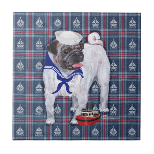 Pug Zeiler Tegeltje