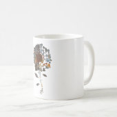 Pug Zonnebloem Je bent mijn wereld-eigenaars Koffiemok (Voorkant rechts)