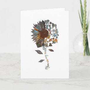 Pug Zonnebloem Jij Bent Mijn Wereld Cadeau Hondenb Kaart