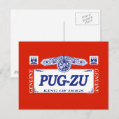 Pug-Zu Briefkaart (Voorkant / Achterkant)
