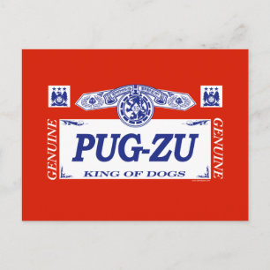 Pug-Zu Briefkaart