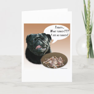 Pug (zwart) Turkije Kaart