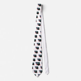 Pug (zwart) Vlag Stropdas