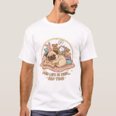 Pug zzz t-shirt (Voorkant)