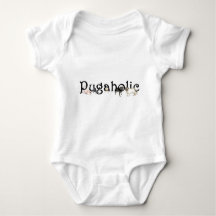 Pugaholic Baby Bodysuit