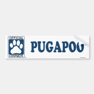 Pugapoo Blue Bumpersticker