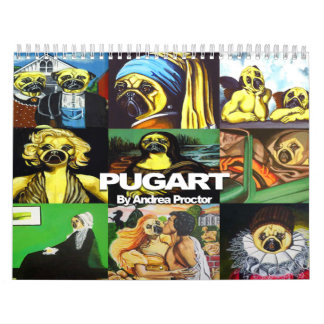 PugArt-kalender $ 19,95 Kalender