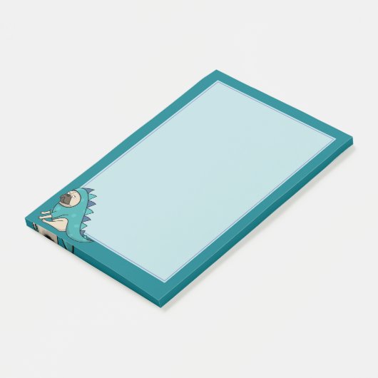 Pugasaurus is "Gedaan" Post-it® Notes (Schuin)