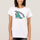 Pugasaurus Pug Dog T-Shirt (Voorkant)