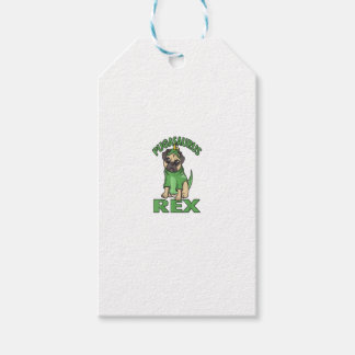 Pugasaurus Rex Schattige Puglet Dino Pug Dinosaur  Cadeaulabel