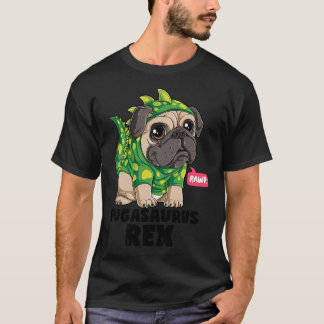 Pugasaurus Rex T Pug Dinosaur Liefhebbers Grappige T-shirt