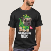 Pugasaurus Rex T shirt Pug Dinosaur Lovers Funny D (Voorkant)