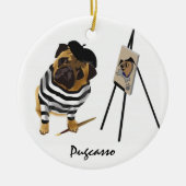 Pugcasso Ornament (Voorkant)