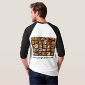 Pugcasso-werken - Pug 1 T-shirt (Achterkant volledig)