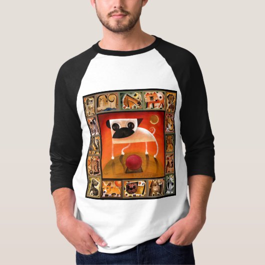 Pugcasso-werken - Pug 1 T-shirt (Voorkant)