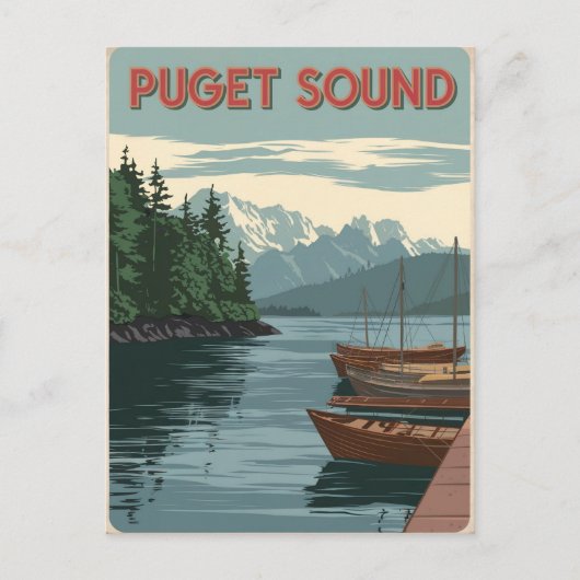 Puget Sound Briefkaart (Voorkant)
