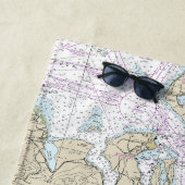 Puget Sound Nautische Grafiek 18440 Strandlaken (In situ)