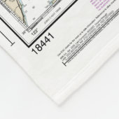 Puget Sound-Northern Part nautische kaart 18441 Fleece Deken (Hoek)