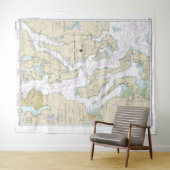 Puget Sound-Northern Part nautische kaart 18441 Wandkleed (In Situ (horizontaal))