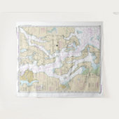 Puget Sound-Northern Part nautische kaart 18441 Wandkleed (Voorkant (horizontaal))