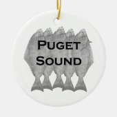 Puget Sound Pacific Halibut Keramisch Ornament (Voorkant)