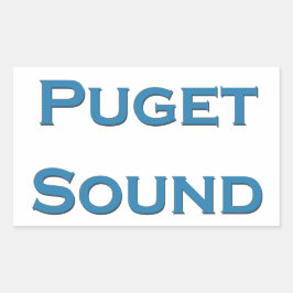 Puget Sound Rechthoekige Sticker