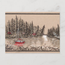 Puget Sound Red Sailboot, van het belangrijkste sc