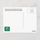Puget Sound Seattle Washington Briefkaart (Achterkant)
