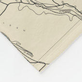 Puget Sound Southern Part Nautische kaart 18448 Fleece Deken (Hoek)