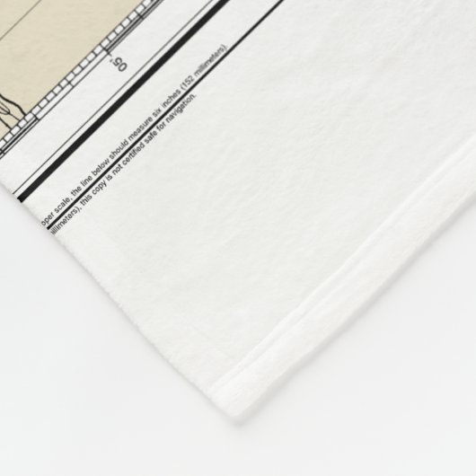 Puget Sound Southern Part Nautische kaart 18448 Fleece Deken (Hoek)