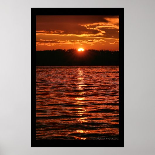 Puget Sound Sunset Poster (Voorkant)