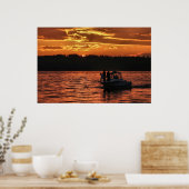 Puget Sound Sunset Poster (Keuken)