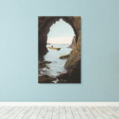 Puget Sound, WA - Grot in bedrog Canvas Afdruk (Insitu (Houten vloer))