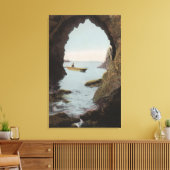 Puget Sound, WA - Grot in bedrog Canvas Afdruk (Insitu (Woonkamer))