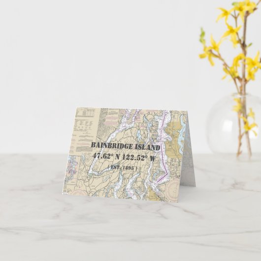 Puget Sound WA Nautical Chart Boater Kaart (Gele Bloem)